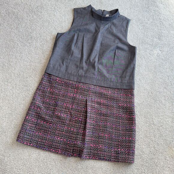 Halogen Dresses & Skirts - / Halogen Mock Neck Shift Dress Tweed Skirt Fall Winter OOTD US Large